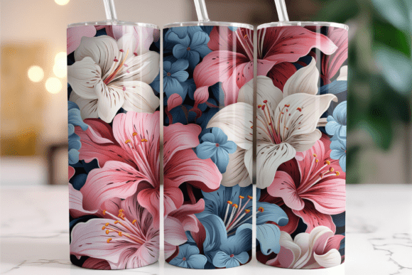 3D Floral Lily of the Valley Tumbler Design: A Practical Guide for Sublimation Crafters