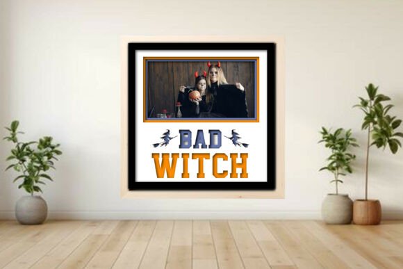 Bad Witch Photo Frame Shadow Guide