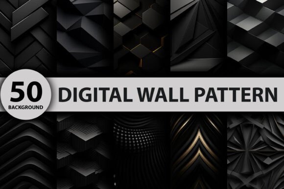 Dark Wall Pattern Background Design