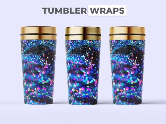 Elevating Drinkware: The Allure of the 3D Blue Shimmer Glitter Tumbler