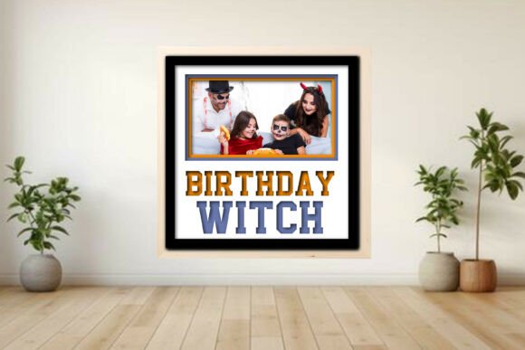 Evaluating the Birthday Witch Photo Frame Shadow for Laser Cutting and Crafting