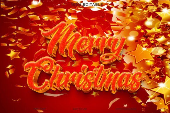 Evaluating the Merry Christmas Glitter Text Effect for Holiday Design Projects