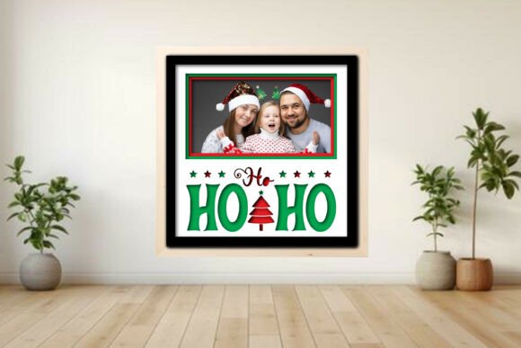 Ho Ho Ho Photo Frame Shadow Guide