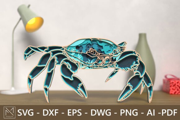 Integrating the 3D Layered Sand Crab SVG File into Your Creative Workflow