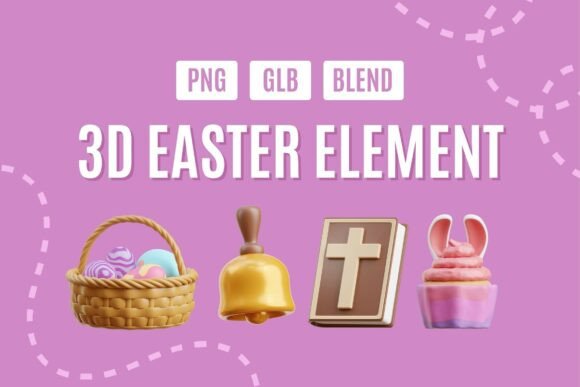 Joyful 3D Easter Wonderland Pack 01