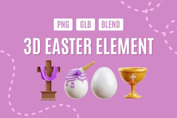Joyful 3D Easter Wonderland Pack 05