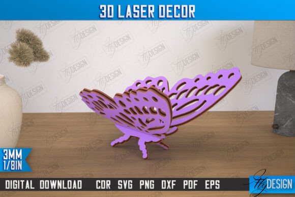 Mastering 3D Laser Décor Butterfly CNC Files