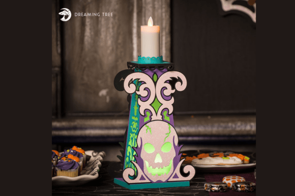 Mastering the Skull Candle Holder SVG for Professional Halloween Décor