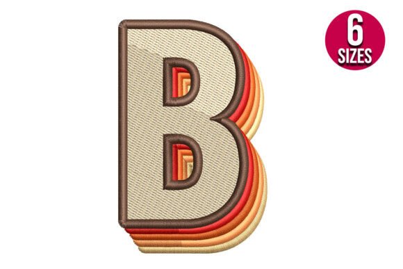 Retro Alphabet Letter B: Vintage Style