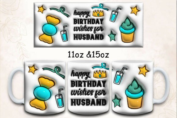 Strategic Branding with 3d Inflated Happy Birthday’s Mug Design