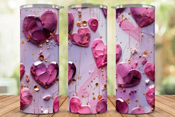 Valentine s Day Crystal Hearts 20oz Wrap: Design and Application Guide