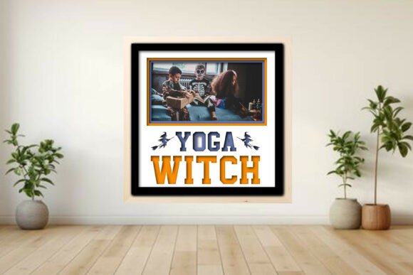 Yoga Witch Photo Frame Shadow Guide